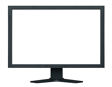 电脑,宽,显示屏,隔绝,白色背景