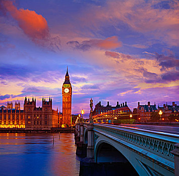 大本钟,伦敦,泰晤士河,英格兰
