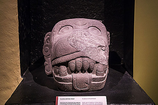 墨西哥-阿兹特克美洲虎石雕