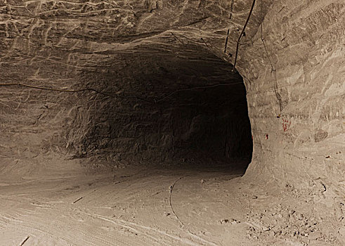 隧道,地下,盐矿