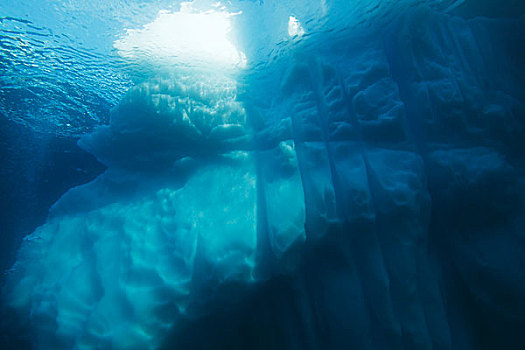 水下视角,冰山,南极半岛,南极