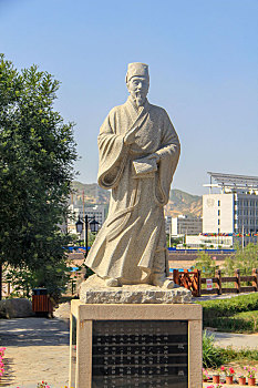 中国甘肃兰州水车博览园段续雕像
