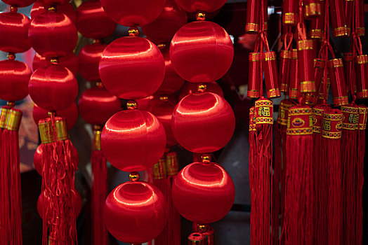 中国新年过年喜庆装饰红灯笼