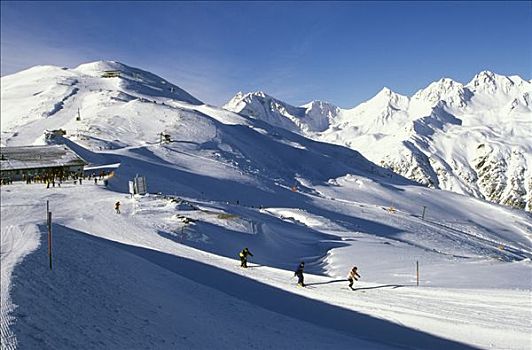 滑雪坡,提洛尔,奥地利
