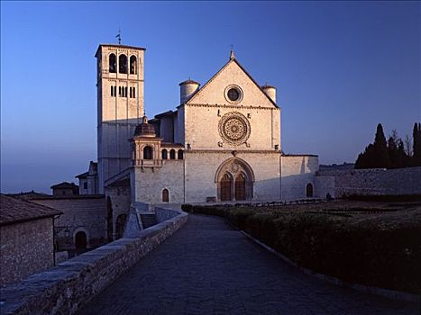 大教堂,阿西尼城,翁布里亚,意大利,欧洲