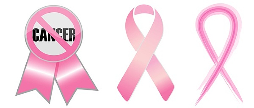 插画,多样,粉色,带,乳腺癌,意识
