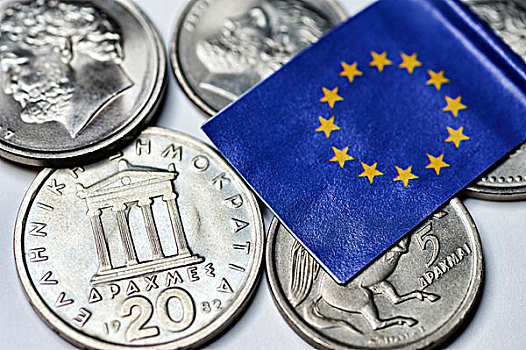 希腊,欧盟盟旗,象征,欧元