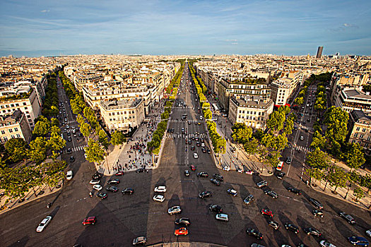 巴黎,上面,拱形,法国