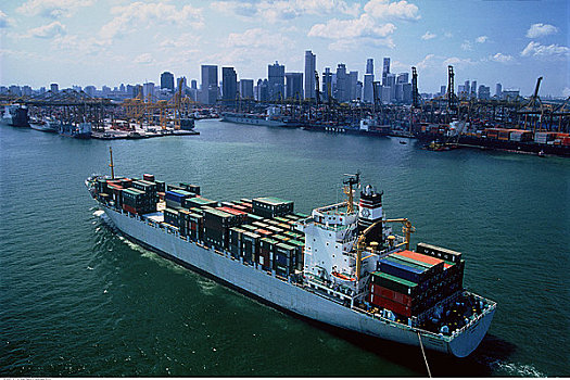 集装箱船,新加坡,港口