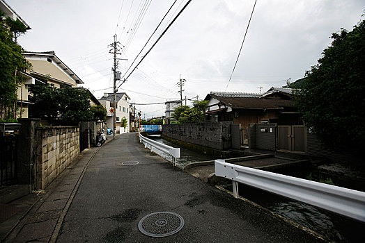 日本,岚山,民居