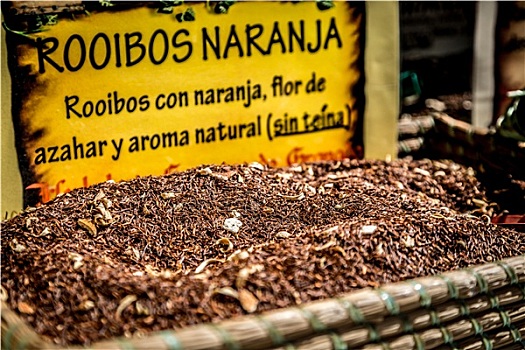 调味品,种子,茶,售出,传统市场,格拉纳达,西班牙
