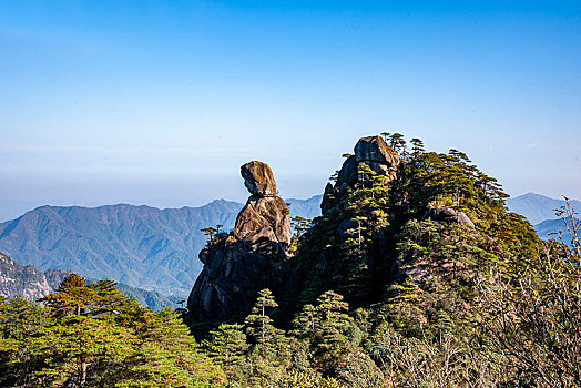 江西上饶三清山,女神峰