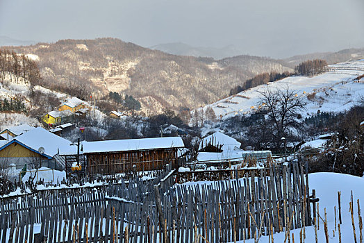 冬季吉林雪村-松岭美景如画