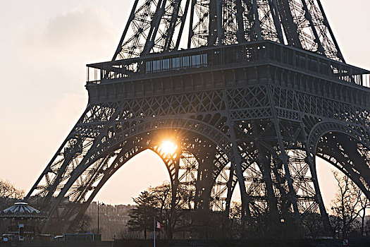 法国巴黎,埃菲尔铁塔,铁塔