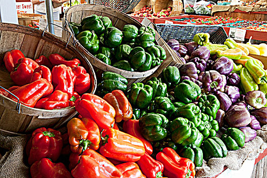 种类,胡椒,农贸市场