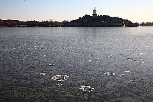 北海白塔,北海公园,中国,北京,全景,风景,地标,传统