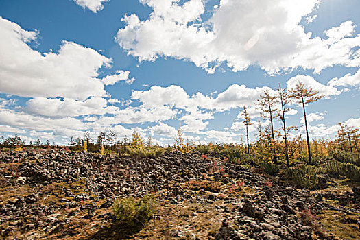 阿尔山地质公园火山地貌风景