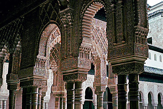 拱,狮子院,阿尔罕布拉,14世纪,艺术家,未知