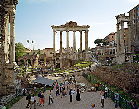 庙宇,罗马,古罗马广场,旅游,意大利