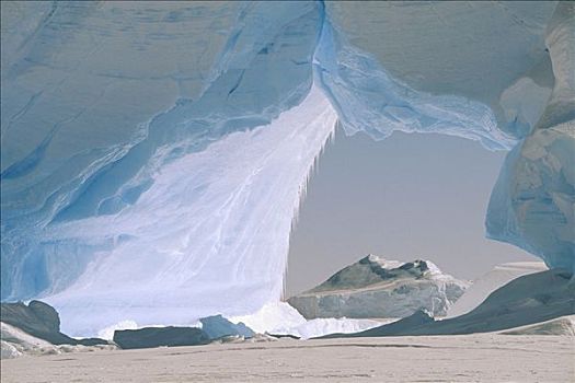 冰山,抓住,冰冻,冰架,威德尔海,南极