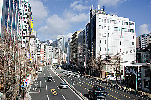 街道,神户,日本