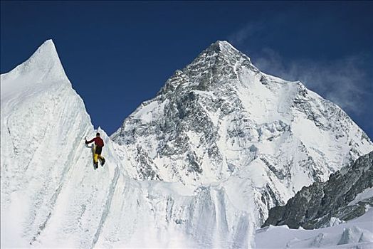 攀冰,乔戈里峰,喀喇昆仑山,巴基斯坦