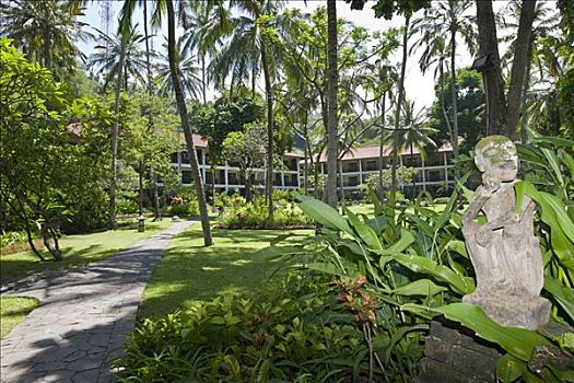 石像,花园,喜来登酒店,靠近,印度尼西亚,亚洲