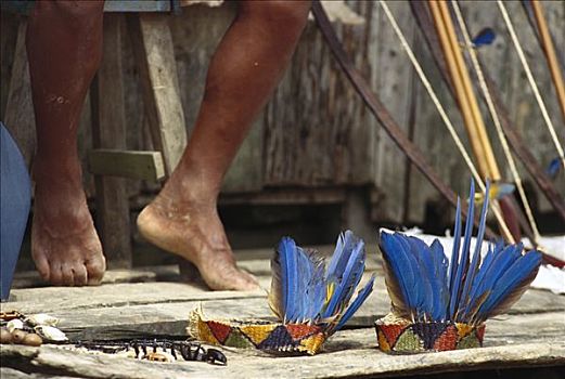 金刚鹦鹉,羽毛,玩物,出售,乡村,亚马逊河,巴西