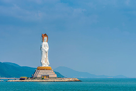 中国海南省三亚市南山露天观音