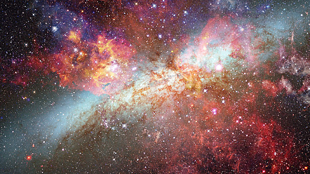 巨大,发光,星云,太空,背景,图像,美国宇航局