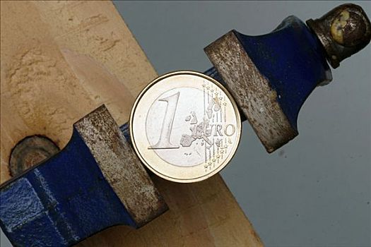 欧元,长椅,硬币