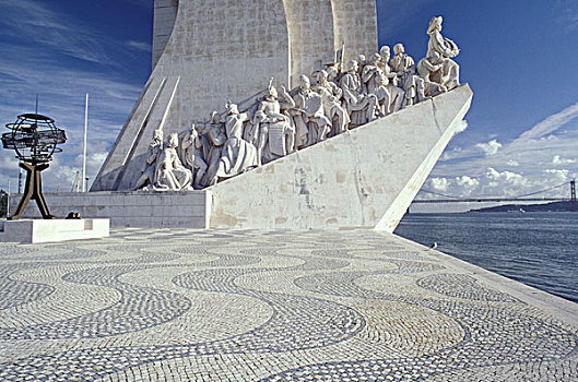 欧洲,葡萄牙,里斯本,纪念建筑,发现,周年纪念,死亡
