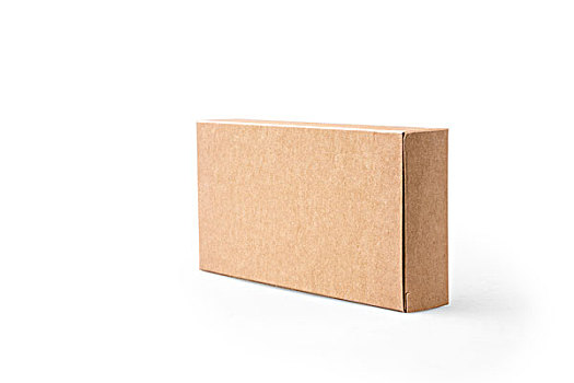 褐色,包装,盒子,隔绝,背景