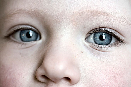 小女孩,蓝眼睛