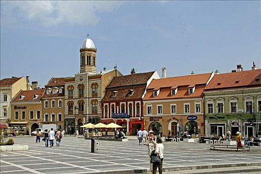 东正教,古建筑,中心,布拉索夫,特兰西瓦尼亚,罗马尼亚,欧洲