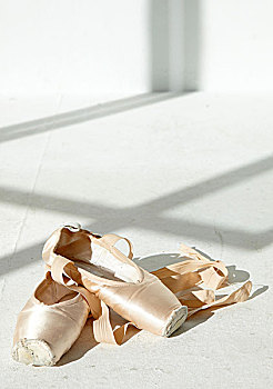 芭蕾舞,鞋,白色,房间