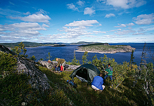 露营,帐蓬,翁厄曼兰,瑞典