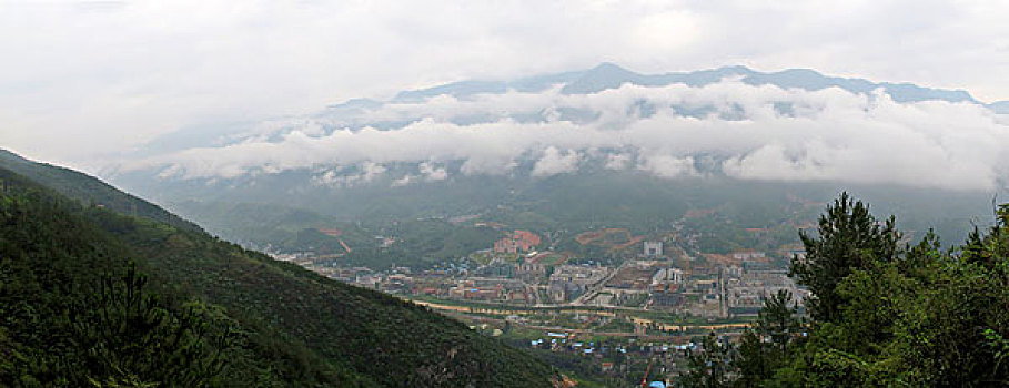 重庆巫溪新县城全景图