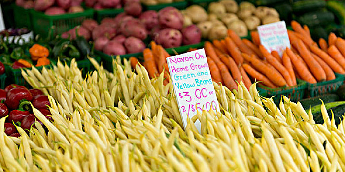 蔬菜,出售,市场货摊,市场,渥太华,安大略省,加拿大