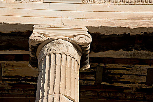 希腊,雅典,卫城,特写,柱子,大幅,尺寸