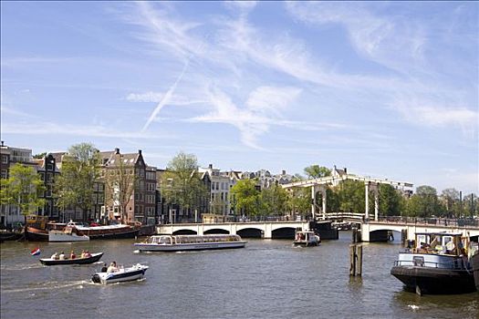 瘦桥,铁路桥,阿姆斯特丹,荷兰,欧洲