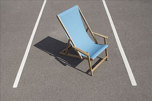沙滩椅,停车场