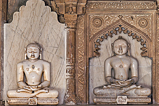 大理石,雕塑,靠近,斋浦尔,拉贾斯坦邦,印度,亚洲