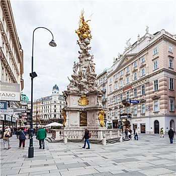 巴洛克,纪念建筑,柱子,维也纳