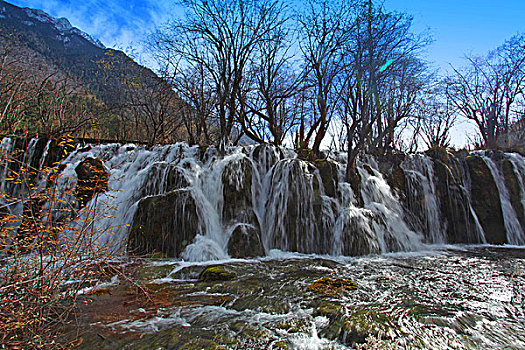 中国四川阿坝九寨沟自然风光