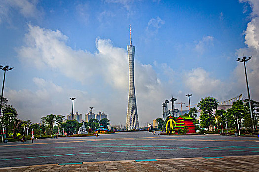 广州,珠江新城,花城广场