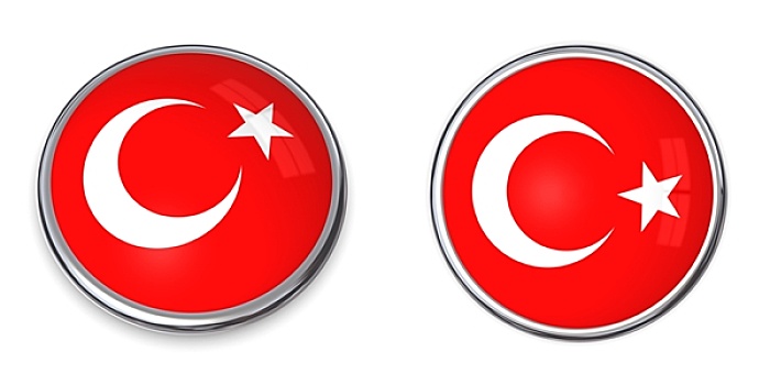 旗帜,扣,土耳其