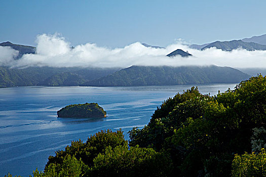 岛屿,皇后,声音,皮克顿,马尔伯勒,南岛,新西兰