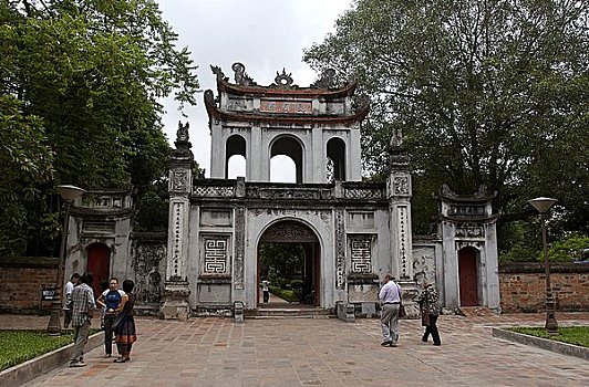入口,寺庙,越南