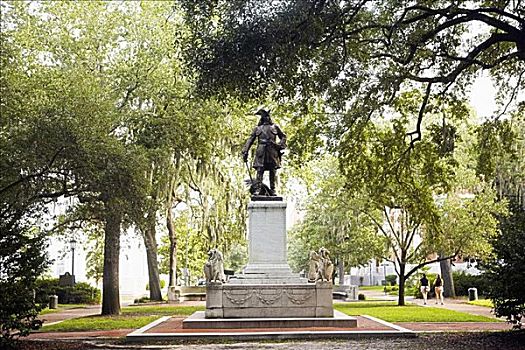雕塑,公园,纪念建筑,乔治亚,美国